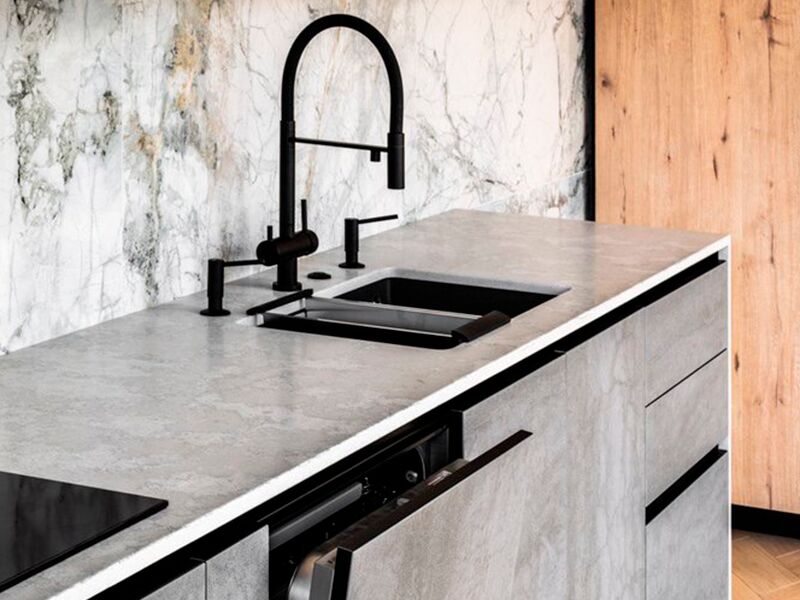 Сочетание камня и дерева в интерьере кухни Сочетание дерева и камня в интерьере кухни