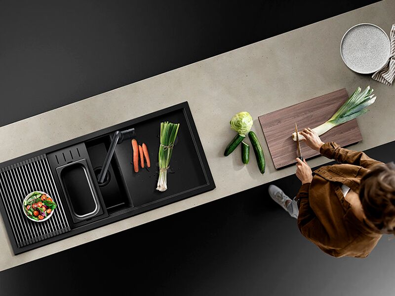 Японские мойки "Омойкири" для темной кухни Японские мойки Omoikiri для темной кухни