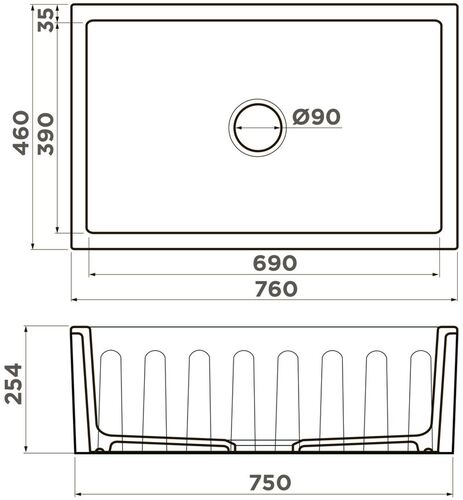 Мойка Omoikiri Mikura 76-WH Glossy Natceramic/белый, 4993258 Мойка Omoikiri Mikura 76-WH Glossy Natceramic/белый, 4993258