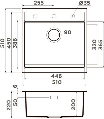 Мойка Omoikiri Kitagawa 51-GR Artceramic/leningrad grey, 4993830 Мойка Omoikiri Kitagawa 51-GR Artceramic/leningrad grey, 4993830