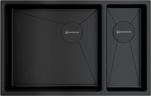 Мойка Omoikiri Taki 69-2-U/IF-GB-L Side нерж. сталь/графит, 4997050 Мойка Omoikiri Taki 69-2-U/IF-GB-L Side нерж. сталь/графит, 4997050