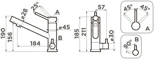 Смеситель Omoikiri Tonami-GB латунь/гранит/графит, 4994360 Смеситель Omoikiri Tonami-GB латунь/гранит/графит, 4994360