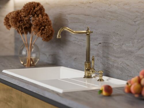 Смеситель Omoikiri Toshima-AB латунь/античная латунь, 4994324 Смеситель Omoikiri Toshima-AB латунь/античная латунь, 4994324