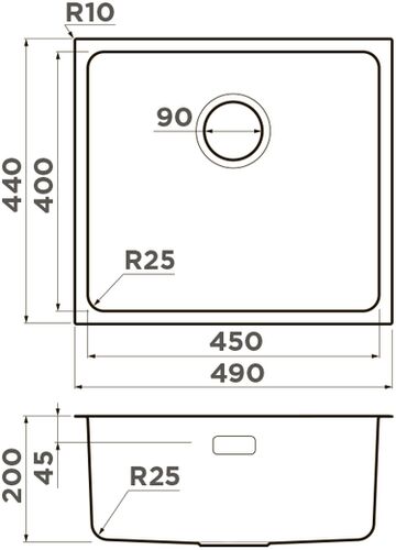 Мойка Omoikiri Tadzava 49-U/I-LG нерж.сталь/светлое золото Мойка Omoikiri Tadzava 49-U/I-LG нерж.сталь/светлое золото