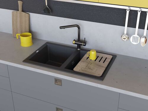 Смеситель Omoikiri Hotaru-GB латунь/графит Смеситель Omoikiri Hotaru-GB латунь/графит