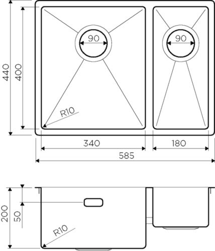 Мойка Omoikiri Taki 58-2-U/IF-IN-L 4993768 Мойка Omoikiri Taki 58-2-U/IF-IN-L 4993768
