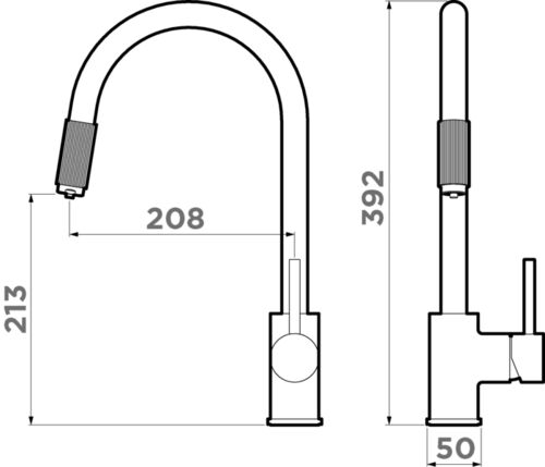 Смеситель Omoikiri Tamura-BN латунь/нержавеющая сталь 4994334 Смеситель Omoikiri Tamura-BN латунь/нержавеющая сталь 4994334