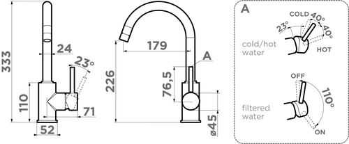 Смеситель Omoikiri Shinagawa 2 Plus-C латунь/хром 4994338 Смеситель Omoikiri Shinagawa 2 Plus-C латунь/хром 4994338