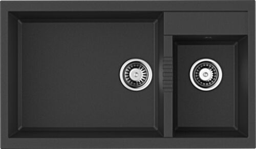 Мойка Omoikiri Tedori 86-2-LB-BL Tetogranit/черный 4993932 Мойка Omoikiri Tedori 86-2-LB-BL Tetogranit/черный 4993932