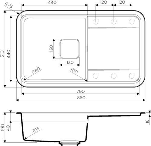 Мойка Omoikiri Tasogare-86-SA бежевый 4993470 Мойка Omoikiri Tasogare-86-SA бежевый 4993470