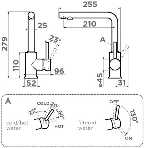 Смеситель Omoikiri Nakagawa 2 Plus-BL 4994414 Смеситель Omoikiri Nakagawa 2 Plus-BL 4994414