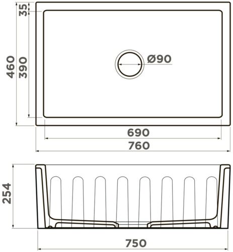 Мойка Omoikiri Mikura 76-WH Natceramic/белый Мойка Omoikiri Mikura 76-WH Natceramic/белый