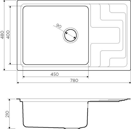 Мойка Omoikiri Mizu 78-LB-IN унив./нерж.сталь Мойка Omoikiri Mizu 78-LB-IN унив./нерж.сталь