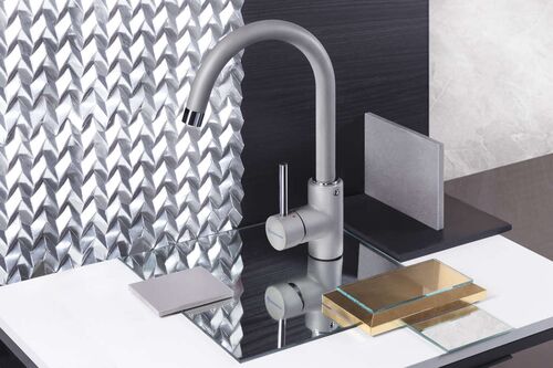 Смеситель Omoikiri Shinagawa-GR латунь/гранит/leningrad grey, 4994160 Смеситель Omoikiri Shinagawa-GR латунь/гранит/leningrad grey, 4994160