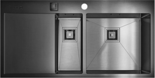 Omoikiri Akisame 100-2-GM-R – кухонная мойка с двумя чашами