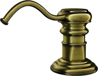 Золотистые встраиваемые дозаторы для моющих средств Omoikiri