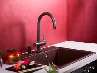 Выбор смесителя для мойки Omoikiri из искусственного гранита