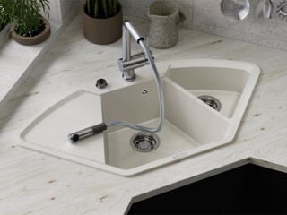 Коллекция угловых японских моек Omoikiri