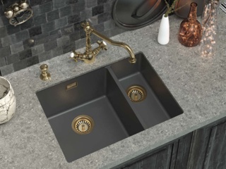 Установка смесителя в мраморную мойку