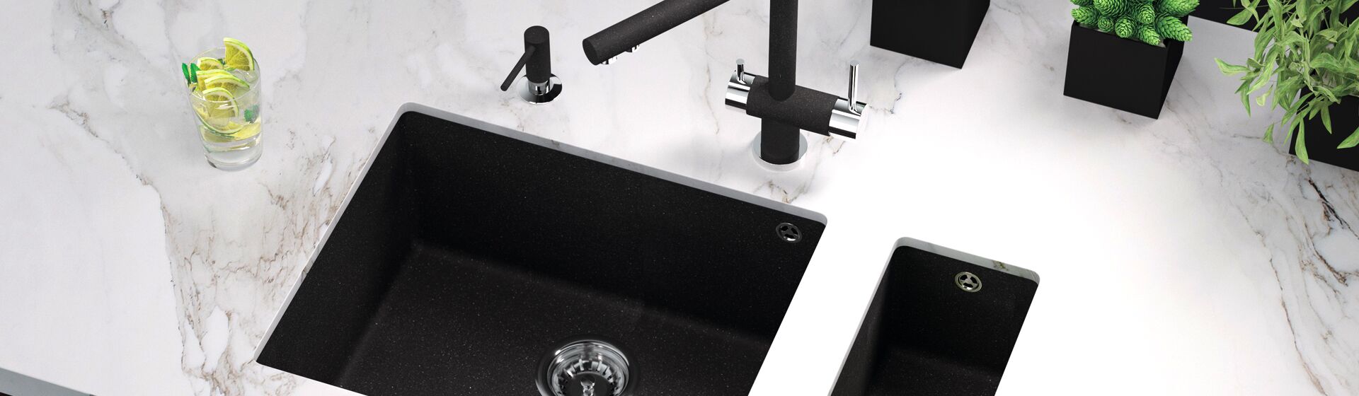 Установка кухонной мойки под столешницу