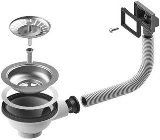 Как установить сифон на мойку с переливом