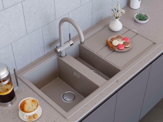 Мойки Omoikiri из искусственной керамики