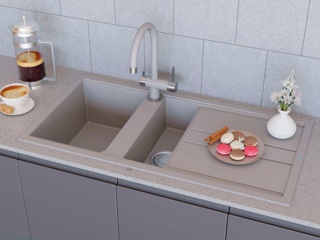 Керамические мойки "Омойкири" с двумя чашами