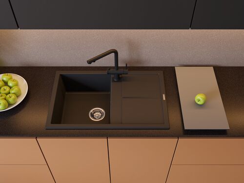 Мойка Omoikiri Sumi 79A-WH Artceramic/графит, 4997097