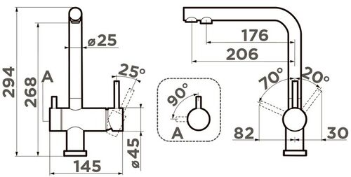 Смеситель Omoikiri Nagano-RG-LG латунь/royal green/светлое золото, 4994432