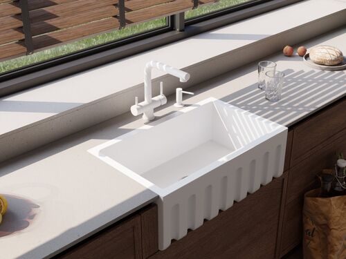 Смеситель Omoikiri Takamatsu-S-PW латунь/pure white, 4994357