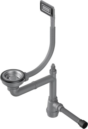 Сифон одинарный Omoikiri WK-1-UN-IN нержавеющая сталь, 4956777