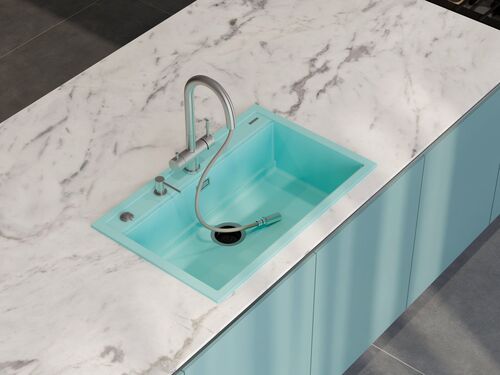 Мойка Omoikiri Kitagawa 79-LB-AZ Artceramic/azur blue, 4993275