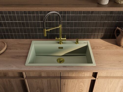 Мойка Omoikiri Kitagawa 86-LB-WG Artceramic/wind green, 4993249