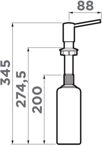 Дозатор Omoikiri OM-02-P-SA латунь/бежевый, 4975020