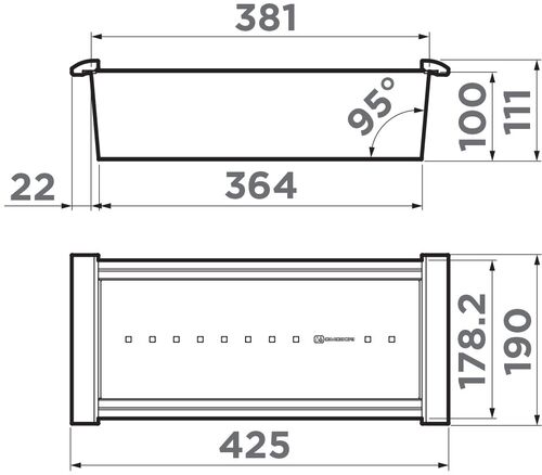 Omoikiri CO-02-GB нерж. сталь/графит, 4999055
