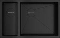Мойка Omoikiri Taki 69-2-U/IF-GB-R Side нерж. сталь/графит, 4993183