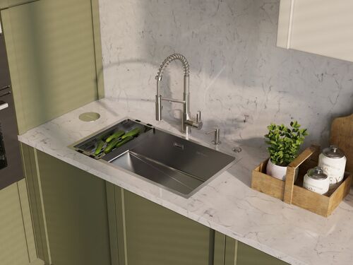 Мойка Omoikiri Taki 74-U/IF-IN Side нерж. сталь/нержавеющая сталь, 4993170