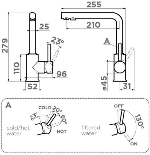 Смеситель Omoikiri Nakagawa 2 Plus-TO латунь/toscana, 4994445
