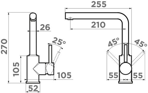 Смеситель Omoikiri Nakagawa-P-WH латунь/белый, 4974310