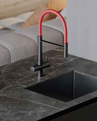 Сменный гибкий шланг к смесителю Omoikiri ОT-01-AZ силикон/azur blue