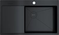 Мойка Omoikiri Akisame 86-GB-R Side нерж.сталь/графит