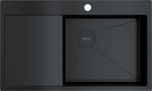 Мойка Omoikiri Akisame 86-GB-R Side нерж.сталь/графит