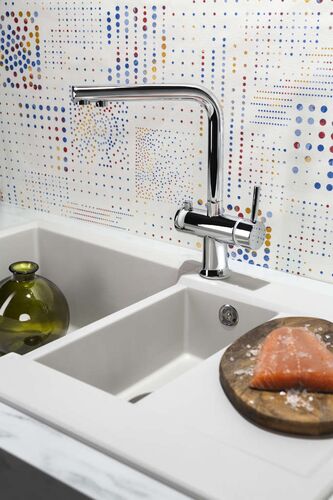 Смеситель Omoikiri Hotaru-GB-IB латунь/графит/indigo blue