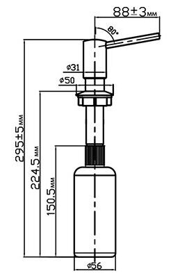 Дозатор Omoikiri OM-02-SA