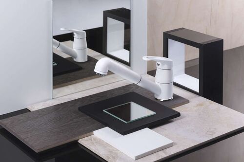 Смеситель Omoikiri Tateyama-PA латунь/гранит/пастила, 4994173