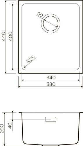Мойка Omoikiri Tadzava 38-U-IN нерж.сталь/нержавеющая сталь 4993077