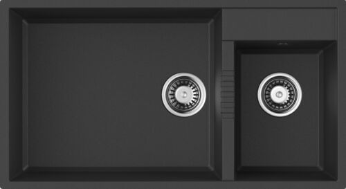 Мойка Omoikiri Tedori 85-2-U-BL черный, tetogranit, 4993940