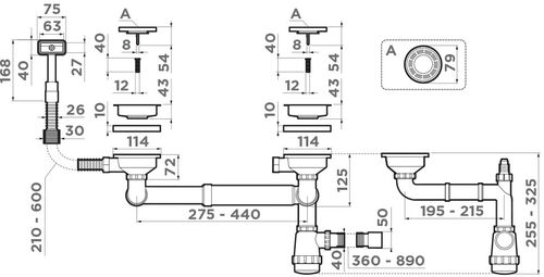 Omoikiri WK-1,5-S-IN нержавеющая сталь, 4998039
