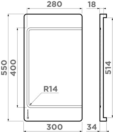 Разделочная доска Omoikiri CB-04-WOOD-L 4999009