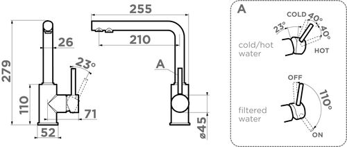 Смеситель Omoikiri Nakagawa 2 Plus-C латунь/хром 4994341